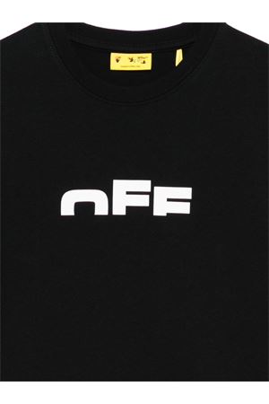 tshirt in cotone nero OFF WHITE KIDS | OBAA002F25JER0021001